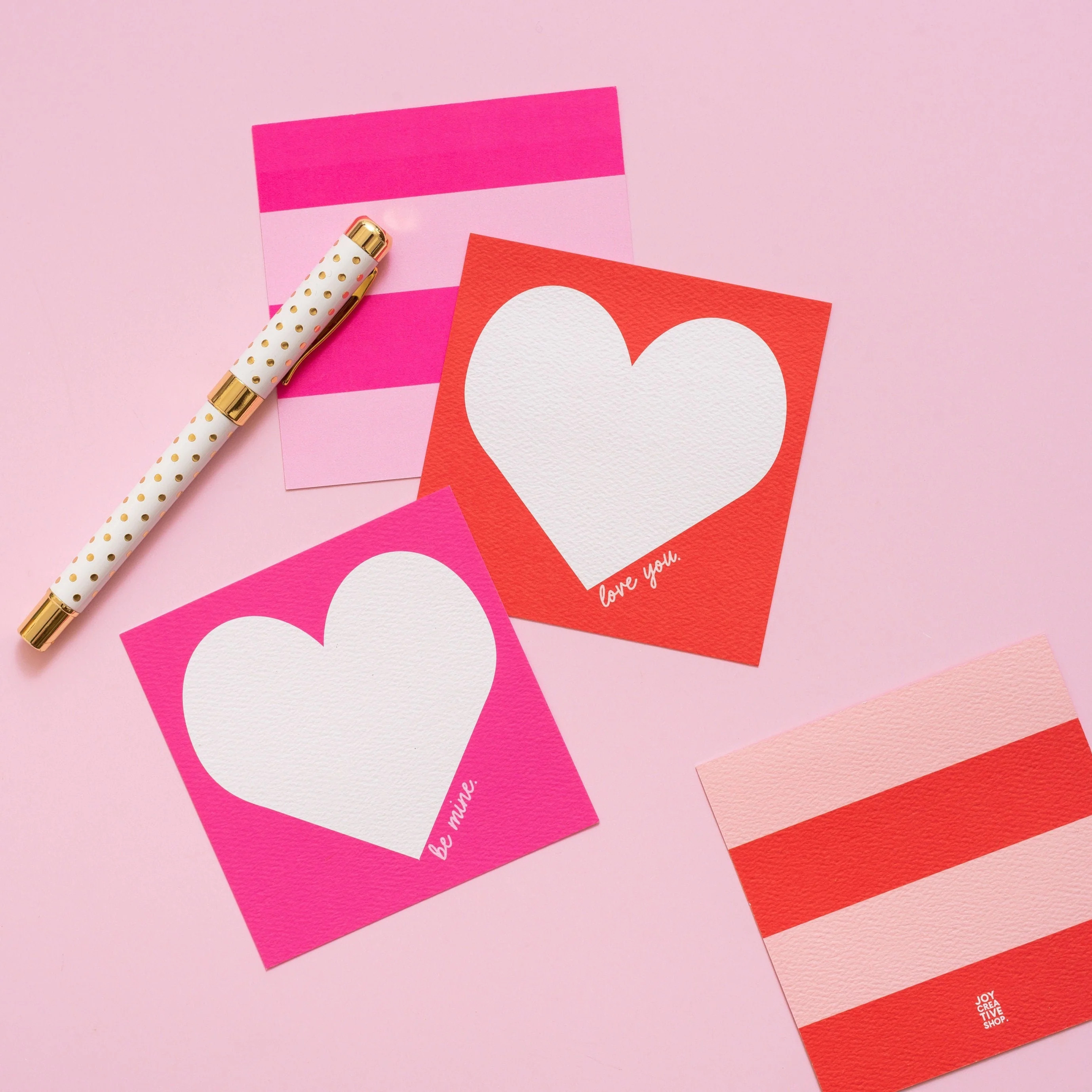 Be Mine Heart Square Love Notes | Joy Creative Shop