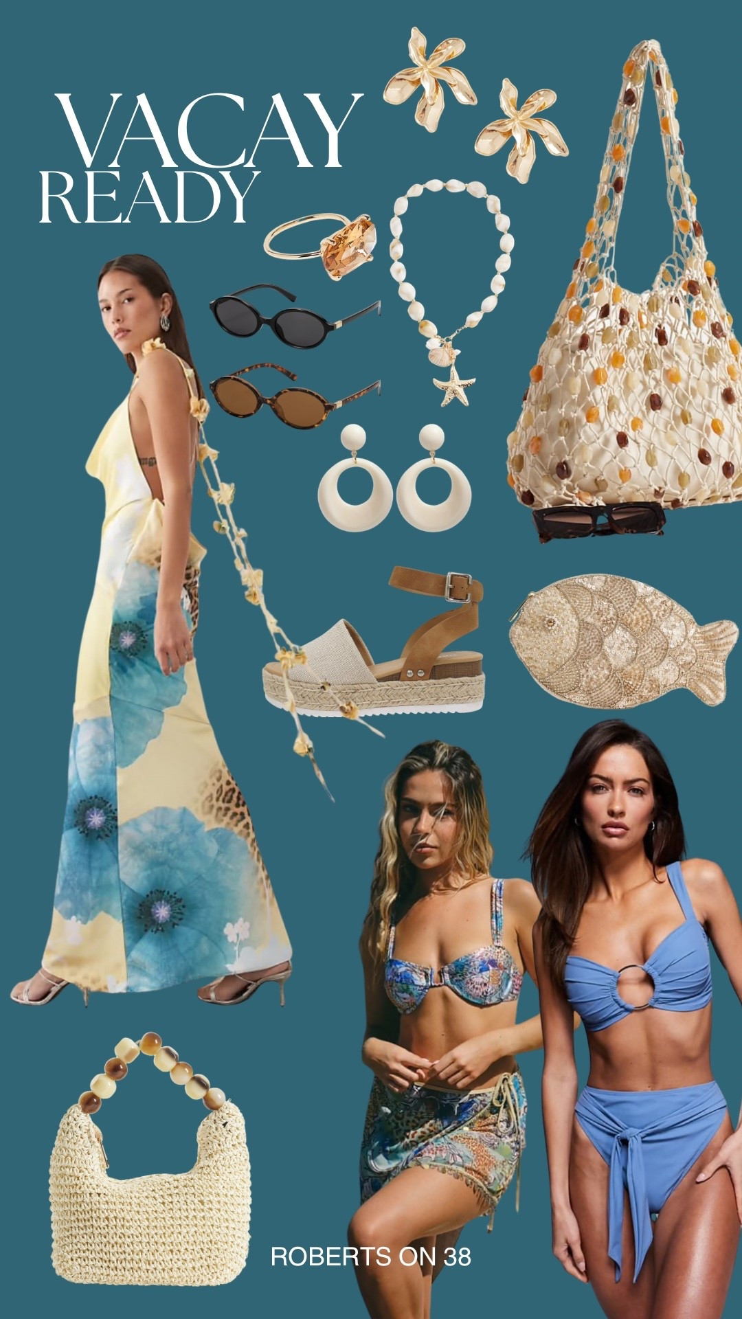VACAY READY 🌊✈️

If you’ve been searching for the perfect vacation outfits, beach outfits, and resort wear looks—this is your sign. Think breezy maxi dresses, flattering bikinis, woven bags, statement earrings, and the kind of sandals you can actually walk in all day.

Everything here is giving effortless coastal style with that elevated-but-easy feel—perfect for spring break, summer vacations, beach trips, or even just bringing that vacation aesthetic into your everyday wardrobe.

Lightweight fabrics, neutral textures, and ocean-inspired tones make these pieces easy to mix, match, and rewear all season long 🐚✨

#vacationoutfits #beachstyle #resortwear #springbreakoutfits #summerstyle