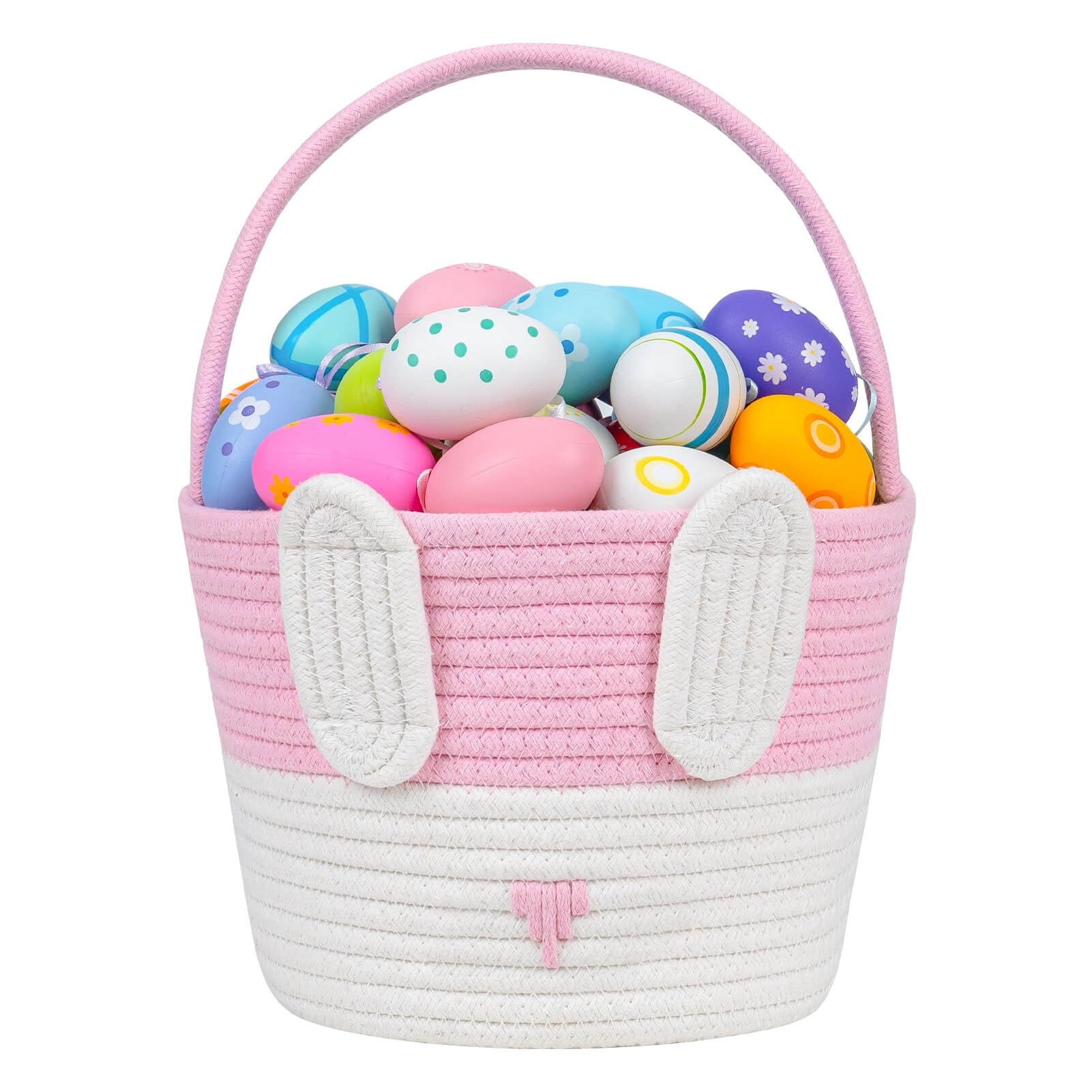 CubesLand Empty Easter Basket for Kids Babies Boys and Girls, Cute Easter Treasure Hunt Bunny Bas... | Amazon (US)