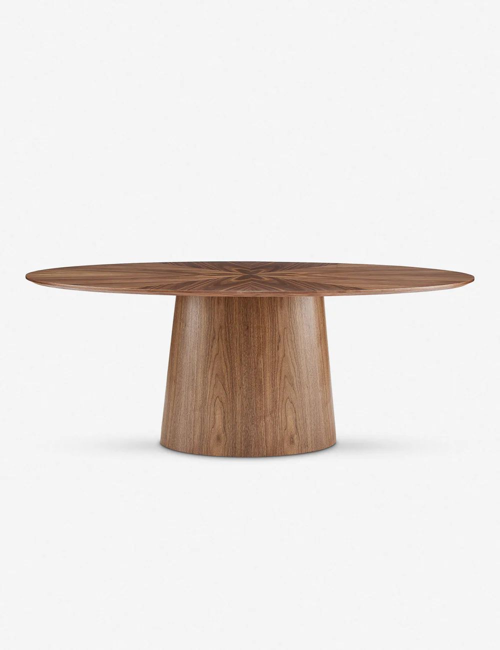 Beth Oval Dining Table, Brown | Lulu and Georgia 