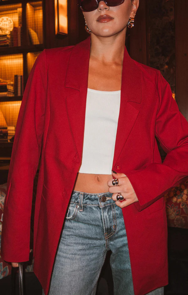 Major Blazer ~ Red Suiting | Show Me Your Mumu