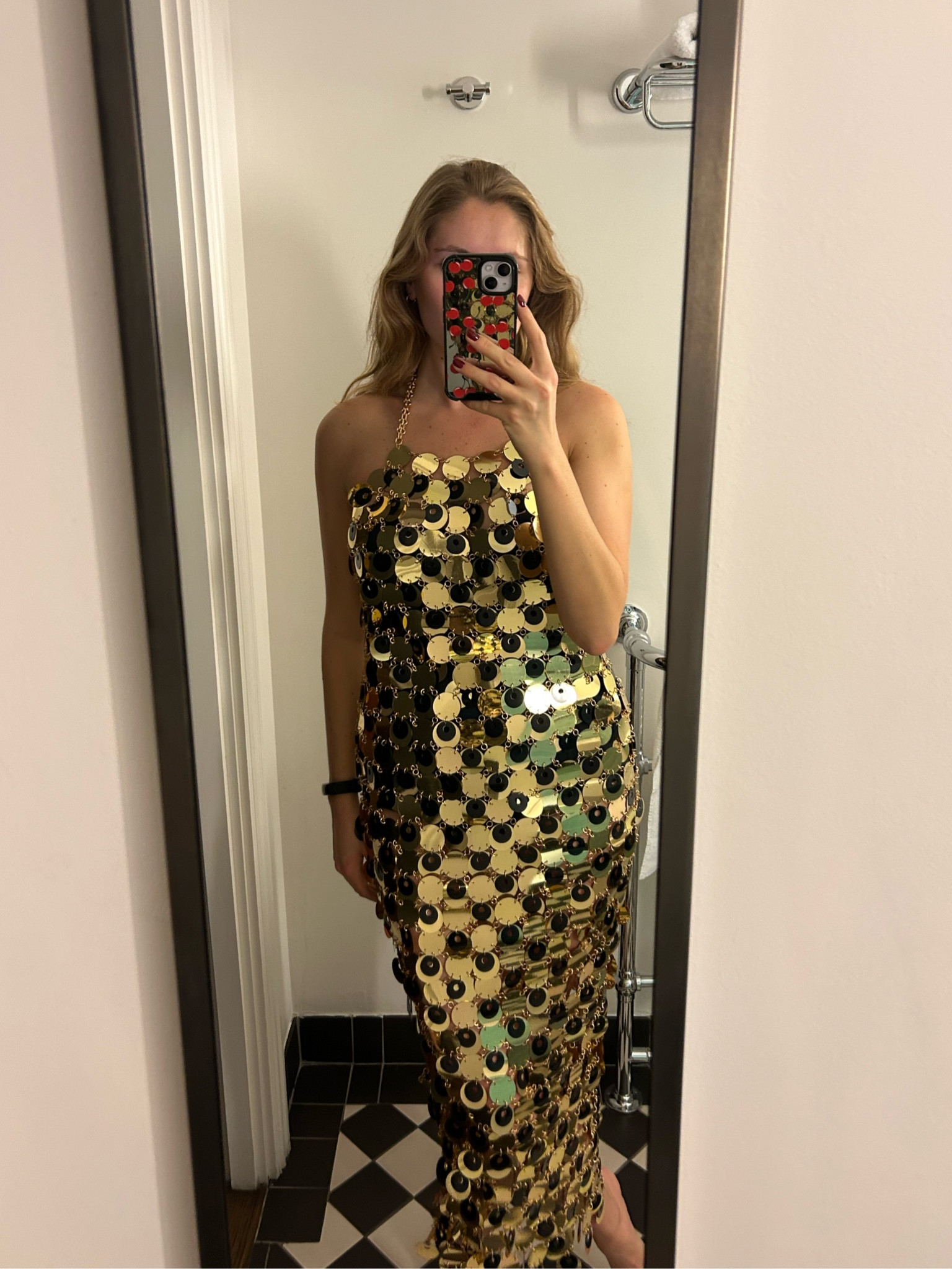 Karen Millen, chain mail dress, paco rabanne 

#LTKeurope #LTKuk #LTKpartywear