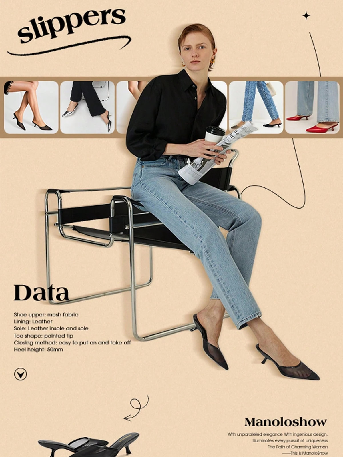 Women's Mesh Backless Mules Heels Pumps Comfy Slippers Evening Dress Pumps Pointed Toe Women Shoe... | SHEIN