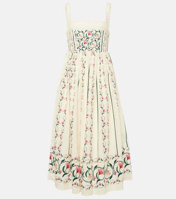 Barbara Rocio embroidered midi dress | Mytheresa (US/CA)