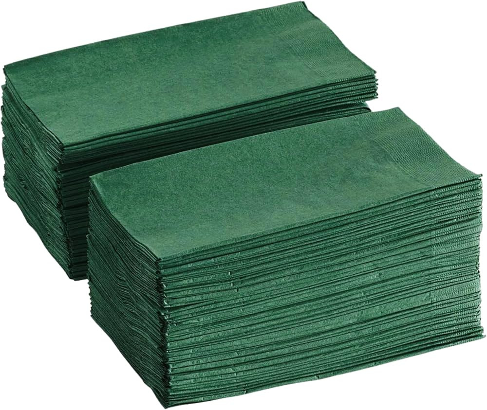 PW-2 Ply Dinner Napkin Hunter Green- 125 2 Ply Hunter Green Dinner Napkins - Pack of 125ct | Amazon (US)