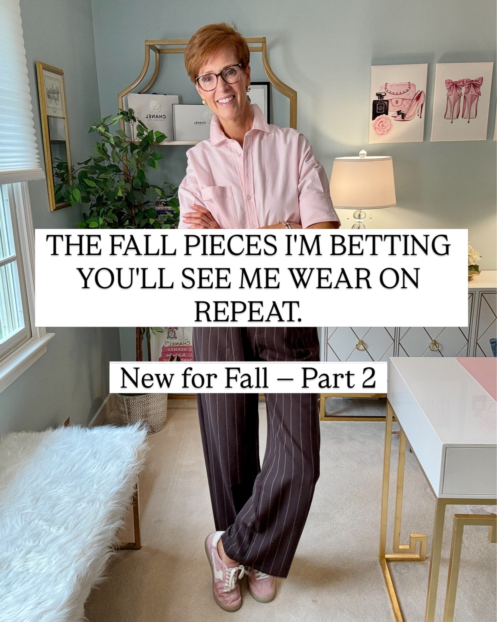 Part 2 of my 28-piece fall closet edit — and now we’re getting into some of the pieces I think have serious repeat-wear potential.

Want the links sent to you? Comment SHOP and I’ll DM them!

That’s the part I’m paying much more attention to these days. A piece can look beautiful on its own, but can I immediately think of three or four ways to wear it with things already hanging in my closet?

Brown pinstripe trousers, cashmere and striped cardigans, houndstooth, cranberry, gingham and textured accessories are making a very strong case for themselves.
A few of these are already proving popular with you, too — which makes me especially curious: are we choosing the same favorites?

Save this one before you start fall shopping and tell me which piece you want me to style THREE different ways. I’ll use your answers when I’m planning upcoming outfits.
Part 3 — and the shoes — arrives Monday.

#FallFashion #ClassicStyle #StyleOver50 #dolcevitapartner #dolcevitashoes

#LTKootd #LTKOver40 #LTKTall