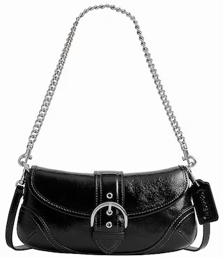 COACH Soho 25 Crinkle Leather Belt Buckle Shoulder Bag | Dillard's | Dillard's