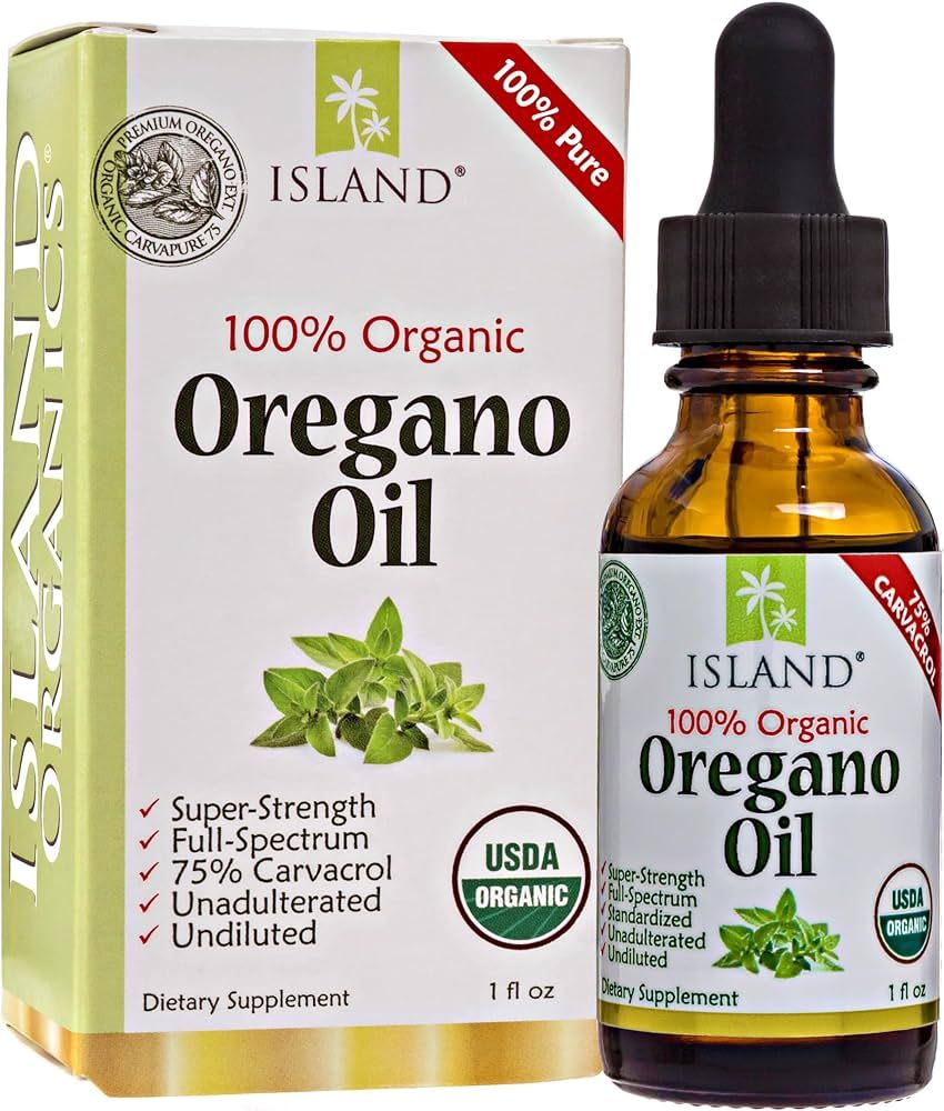 Oregano Oil Organic Liquid Drops - 100% Pure & Undiluted (1 fl oz) - Super-Strength, Grown in Spa... | Amazon (US)