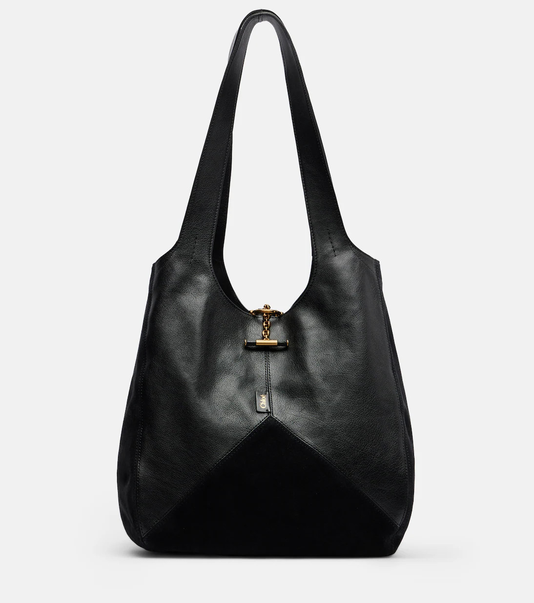 Chloé Balloon Medium leather and suede shoulder bag | Mytheresa (US/CA)