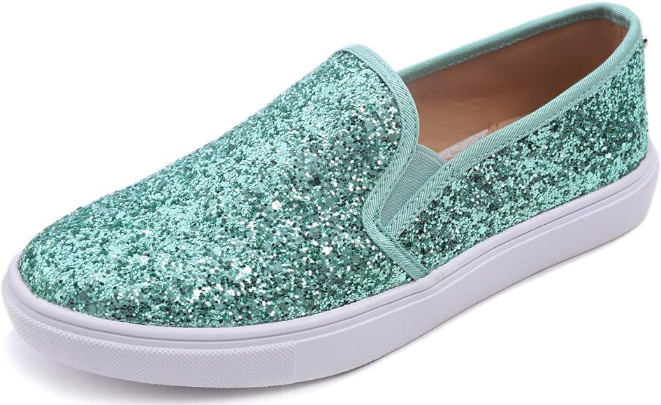FEVERSOLE Women's Fashion Slip-On Sneaker Casual Flat Loafers | Amazon (US)