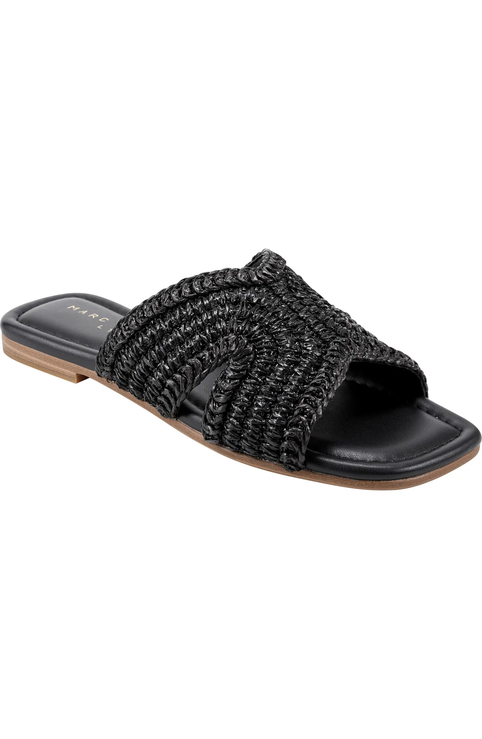 Narda Raffia Slide Sandal (Women) | Nordstrom