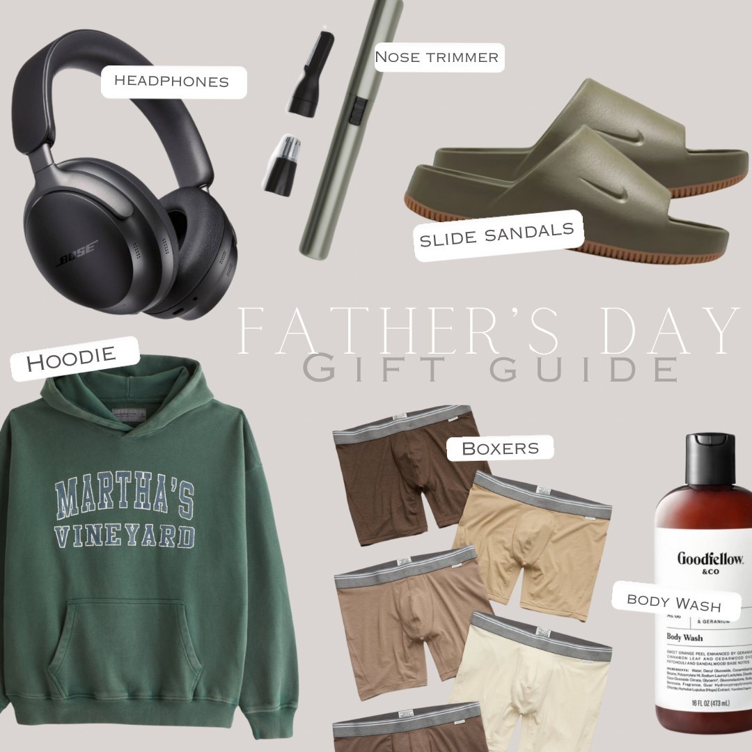 Father’s Day gift guide! 


Graphic hoodie, men’s sweatshirt, boxers, men’s body wash, nose trimmer, men’s Nike slides, sandals, headphones 


#dadsday #giftsforhim #fathersday #mensgifts #fathersdaygiftinspo #abercrombie #aerie #target 

#LTKMens #LTKGiftGuide