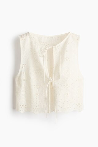 H & M - Broderie anglaise beach top - Cremefarben | H&M (DE, AT, CH, NL, FI)