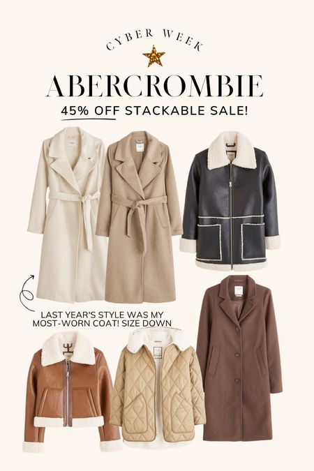 CODE AFCHAMP // Abercrombie HUGE stackable 45% off sale happening! Jackets I 🫶🏼

Abercrombie sale, Abercrombie outfit, holiday outfit, Gifts for her, gifts for the trendsetter, gifts for mom, gifts for sister, gifts for friend, holiday gift guide for her, 2022 gift guide, 2022 holiday gift guide, puffer jacket, puffer coat, belted coat, shearling coat#LTKCyberweek

#LTKxAF #LTKGiftGuide #LTKHoliday