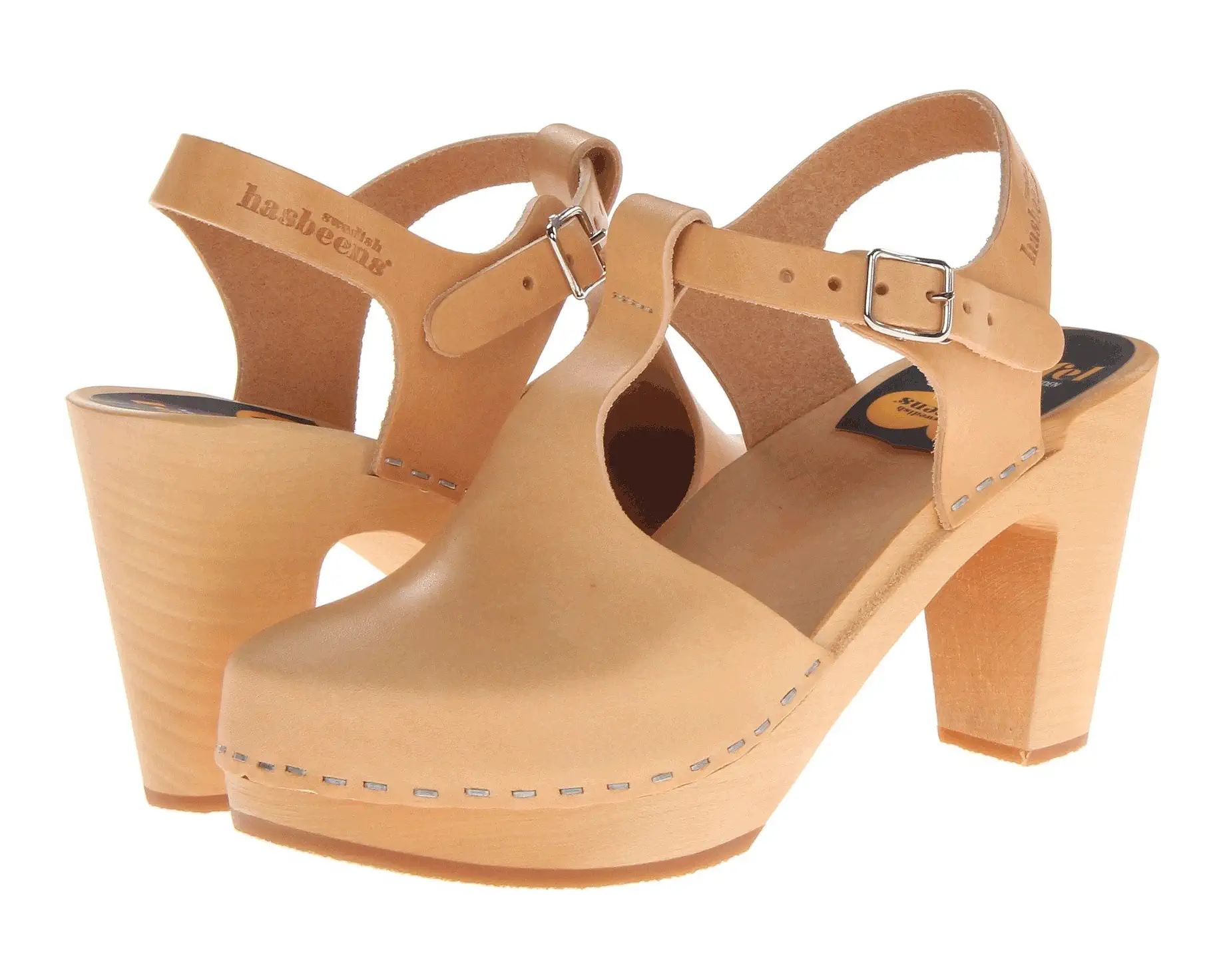 Swedish Hasbeens T-Strap Sky High | Zappos