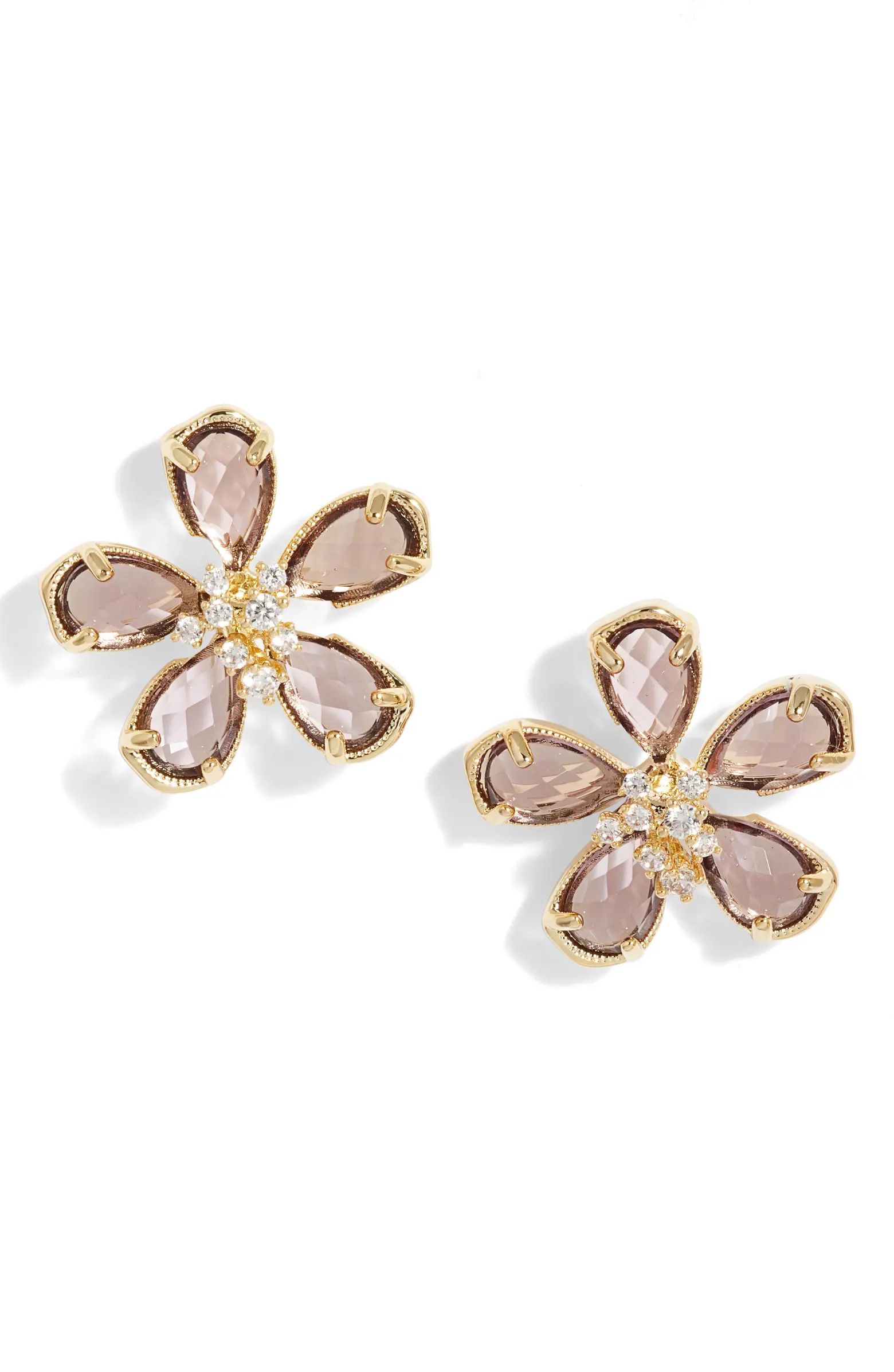 Faceted Crystal Flower Stud Earrings | Nordstrom