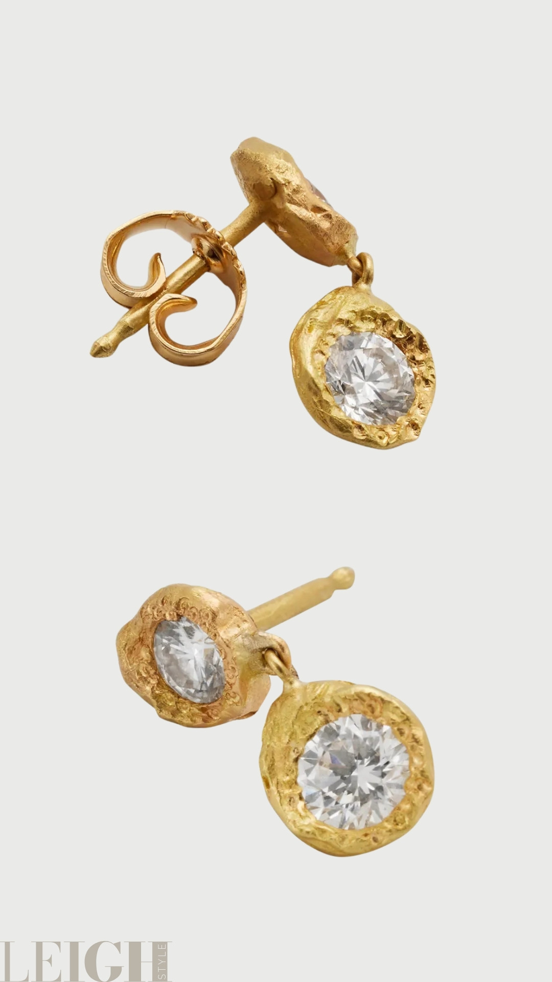 The Elhanati Donna Earrings embody artisanal luxury with a modern edge. Crafted in rich yellow gold, these sculptural studs feature a textured, organic setting that cradles a brilliant-cut stone for effortless sparkle. 

 #LTKootd #LTKWorkwear #LTKWedding