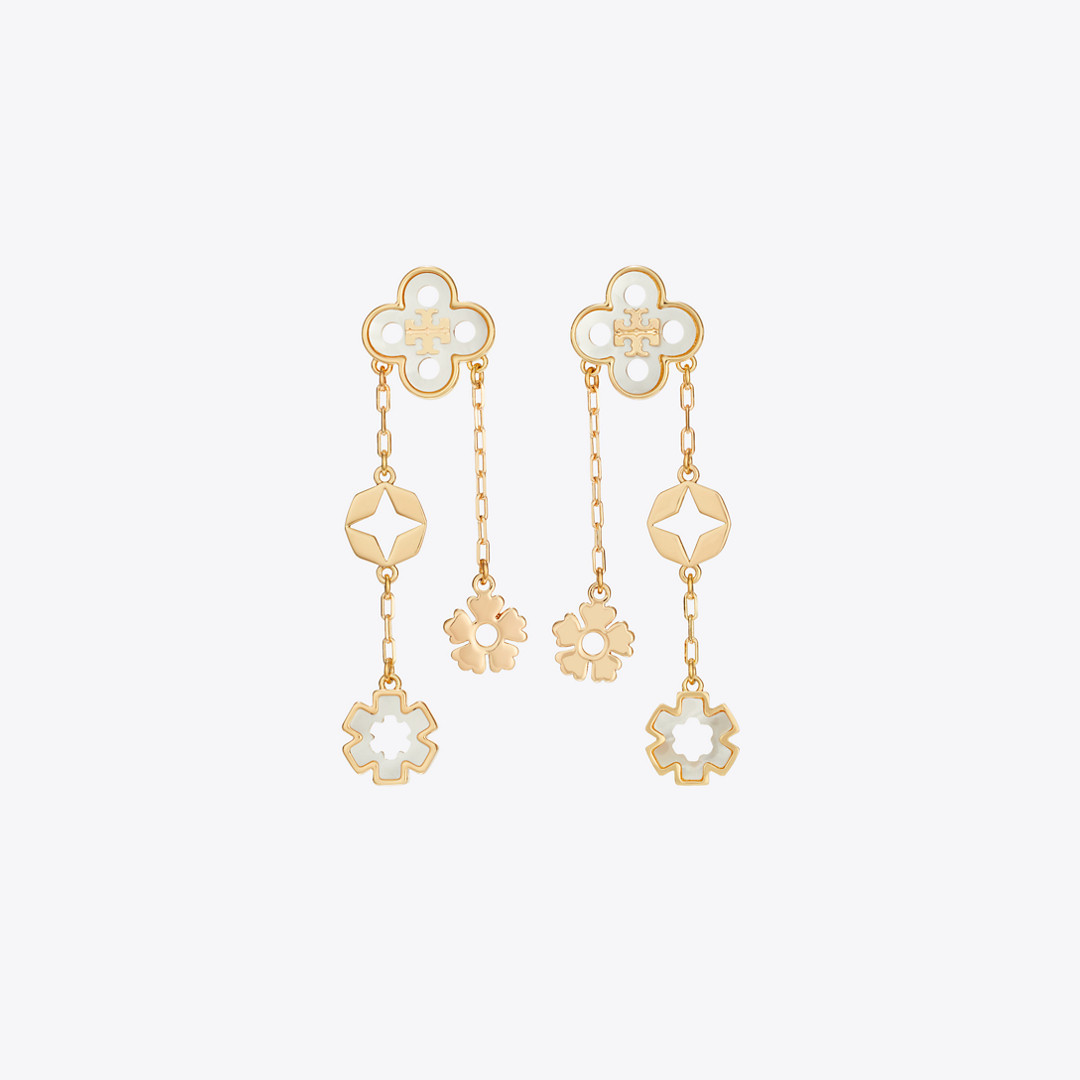 Tory Burch Forget Me Not Linear Earrings | Tory Burch (US)