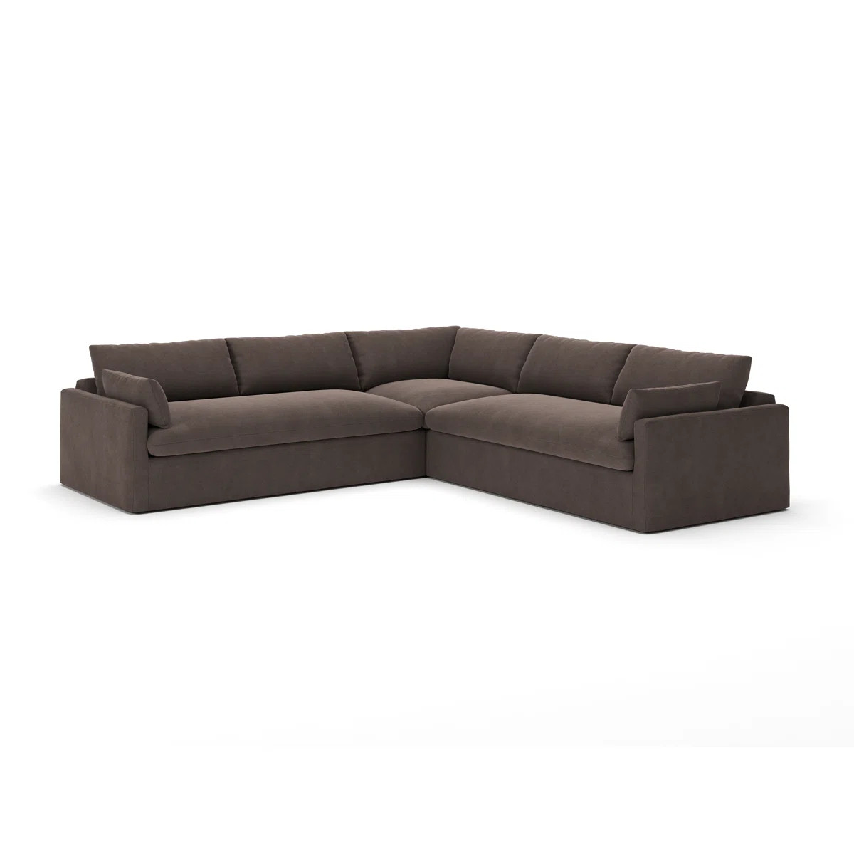 Luna 3-Piece Slipcovered Sectional | Wayfair North America