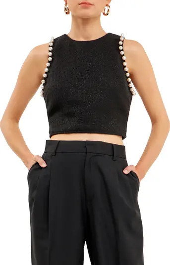 Endless Rose Beaded Crop Top | Nordstrom | Nordstrom