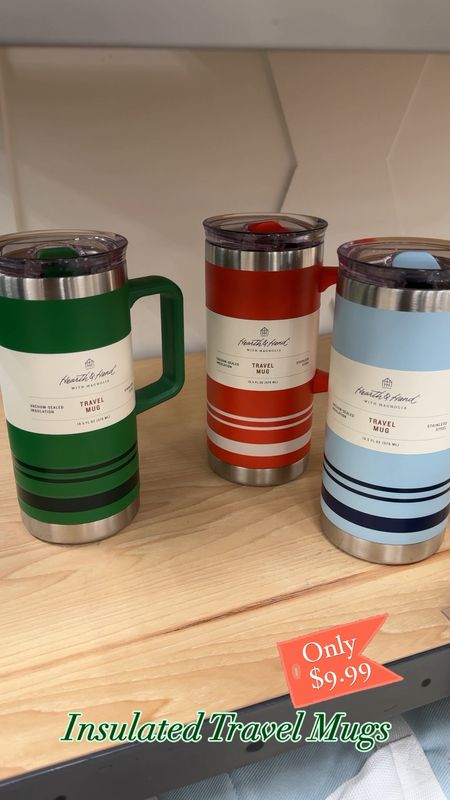 Loving the colors of these insulated travel mugs, can coolers, and insulated wine cups too! 

#outdoorliving #travelmug #giftsfordad #fathersday #insulatedcup #hearthandhand #home #targethome

#LTKHome #LTKFindsUnder50 #LTKTravel