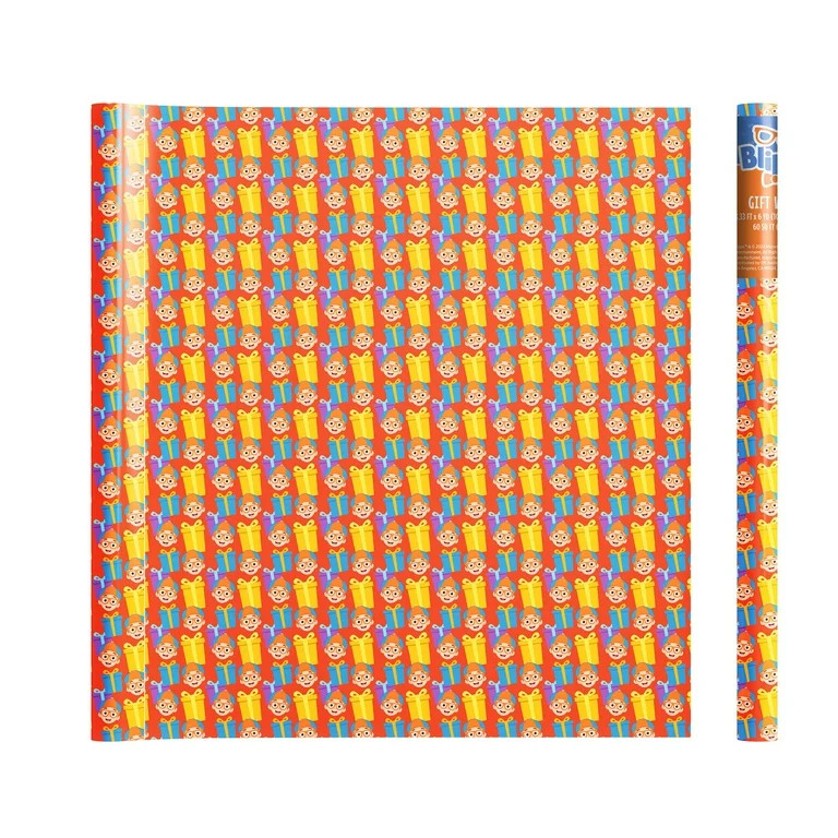 Blippi Wrapping Paper Roll with Themed Designs for Holidays, Birthdays and Celebrations, 60 sq ft... | Walmart (US)