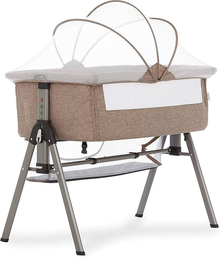 Dream On Me Lotus Bassinet and Bedside Sleeper in Brown, Lightweight and Portable Baby Bassinet, ... | Amazon (US)