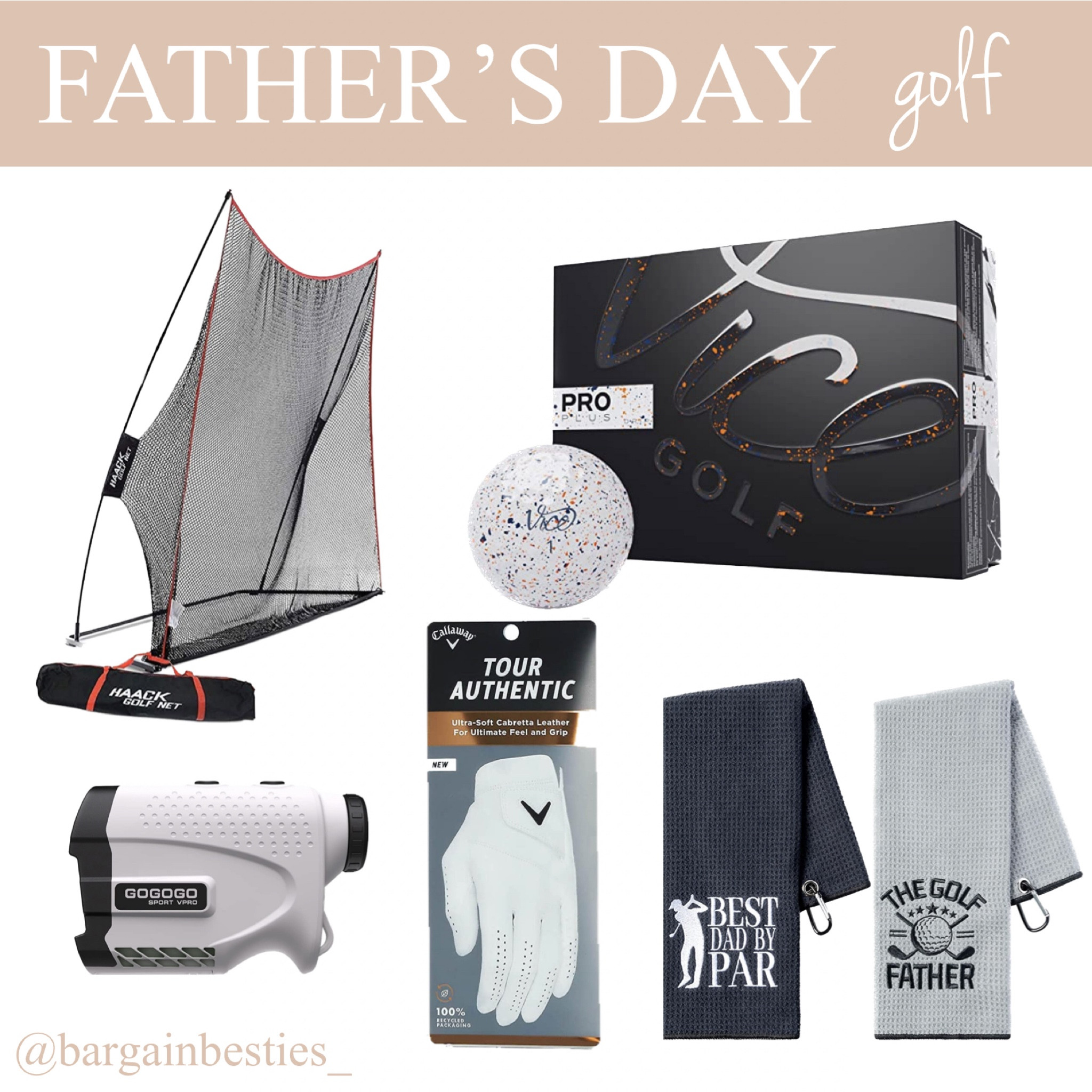 Father’s Day Golf favs! My husband has that same net, range finder and balls and loves them all! One of those paired with the cute towels and you’re set for Father’s Day this year⛳️

#LTKmens #LTKFind #LTKSeasonal