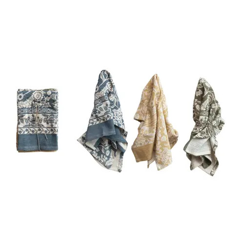 Storied Home Blossom Cotton Tea Towel, Multicolor, Set of 3 at Nordstrom | Nordstrom