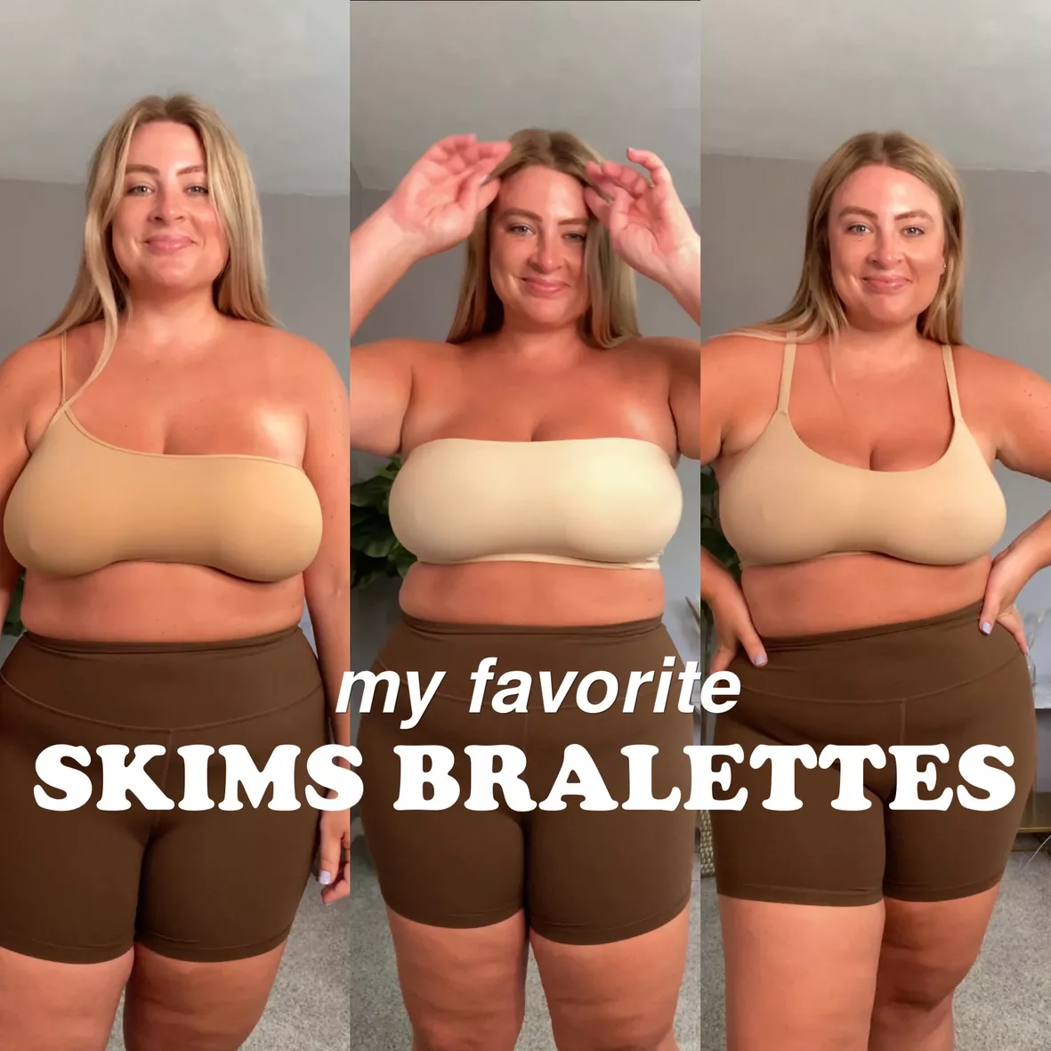 I have 36J boobs and tried the Skims bandeau bra in 2X - I was