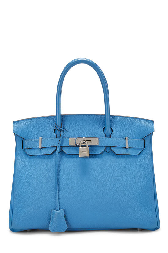 Blue Zanzibar Clemence Verso Birkin 30 | What Goes Around Comes Around