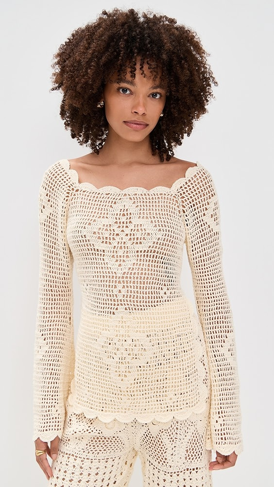 Agua Bendita Boh Handmade Crochet Top | Shopbop | Shopbop