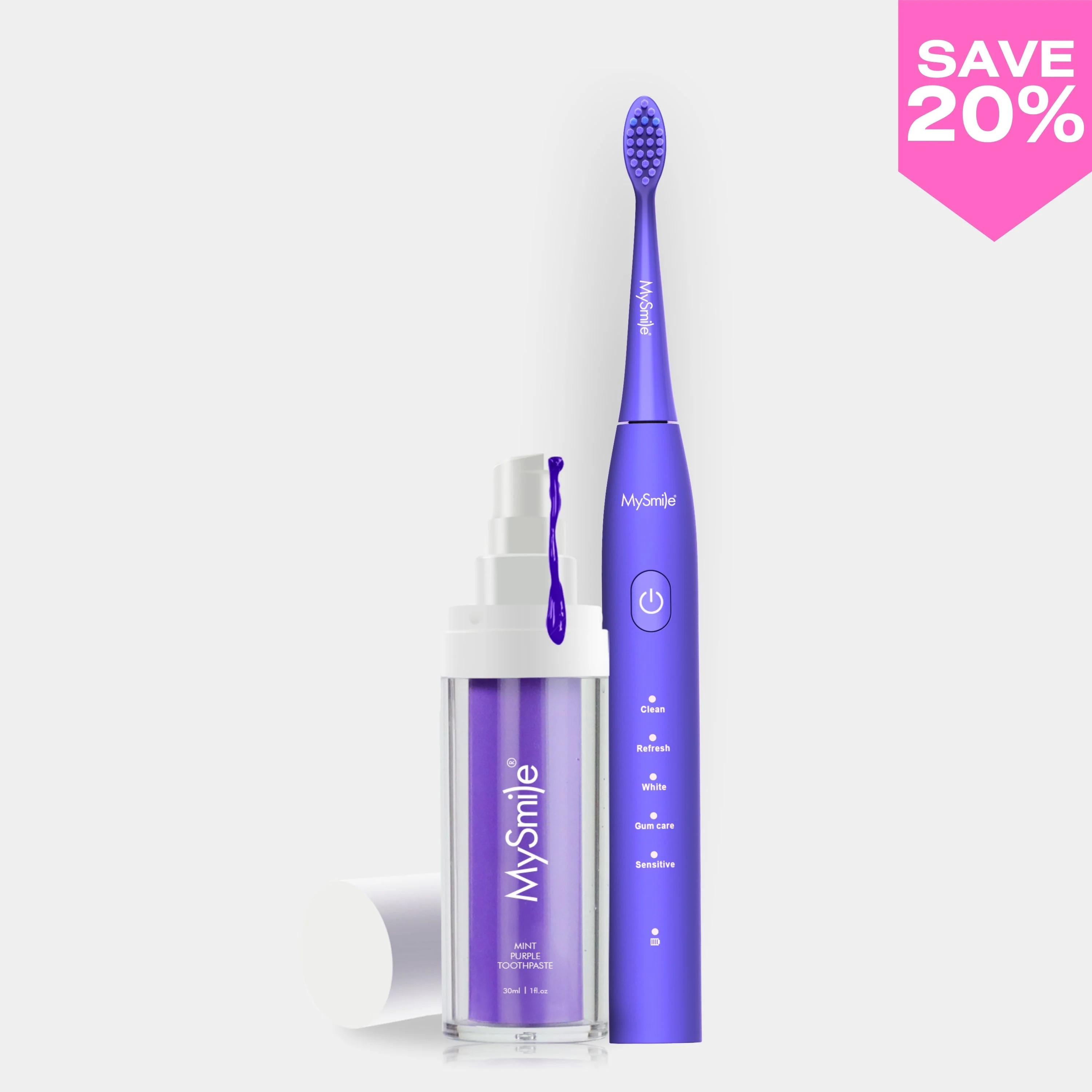 Essential Sonic Toothbrush + Purple Toothpaste Bundle | MySmile