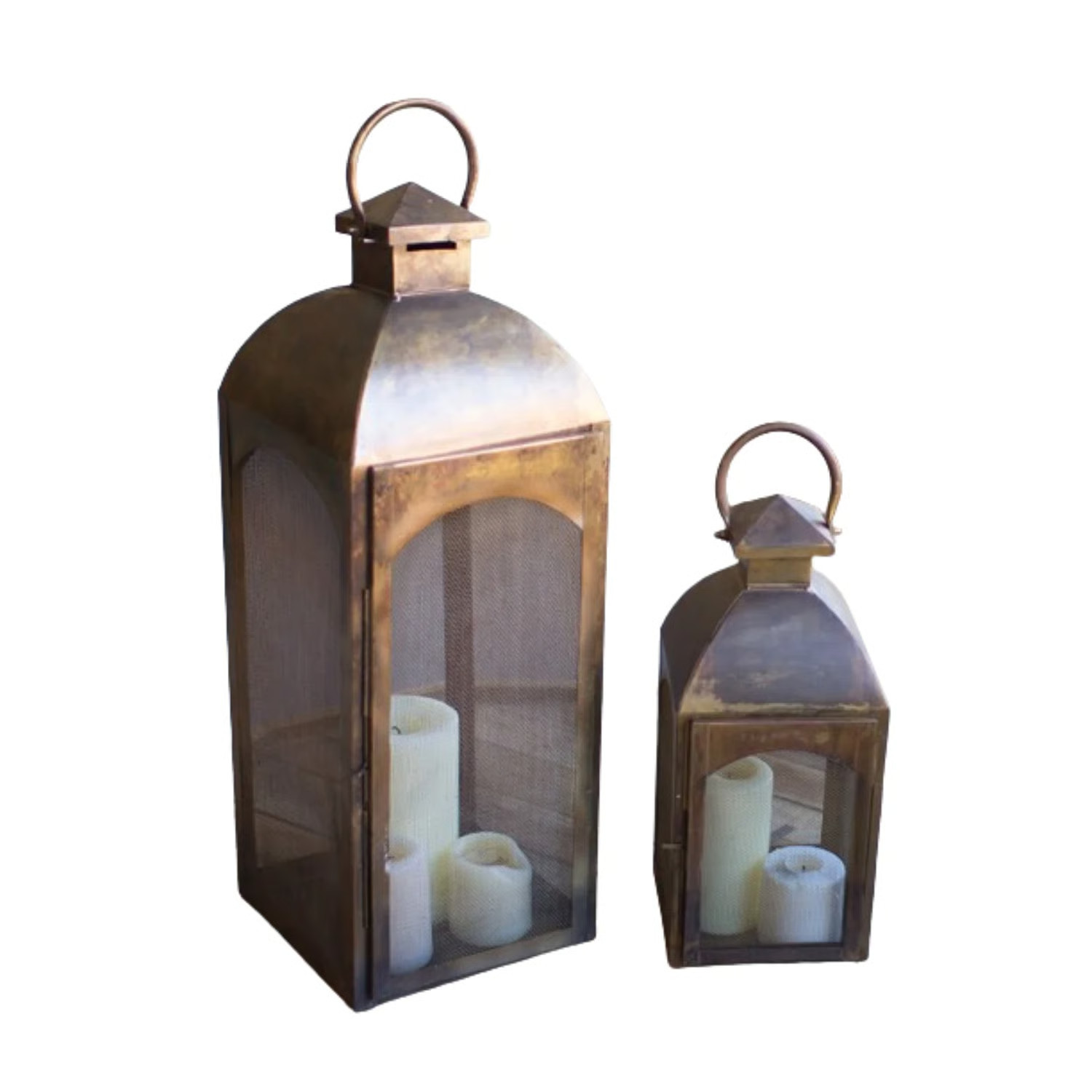 2 Piece Metal Lantern Set | Birch Lane