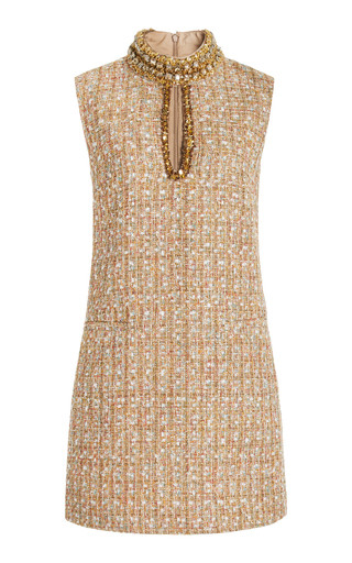 Embellished Tinsel Tweed Mini Dress | Moda Operandi (Global)