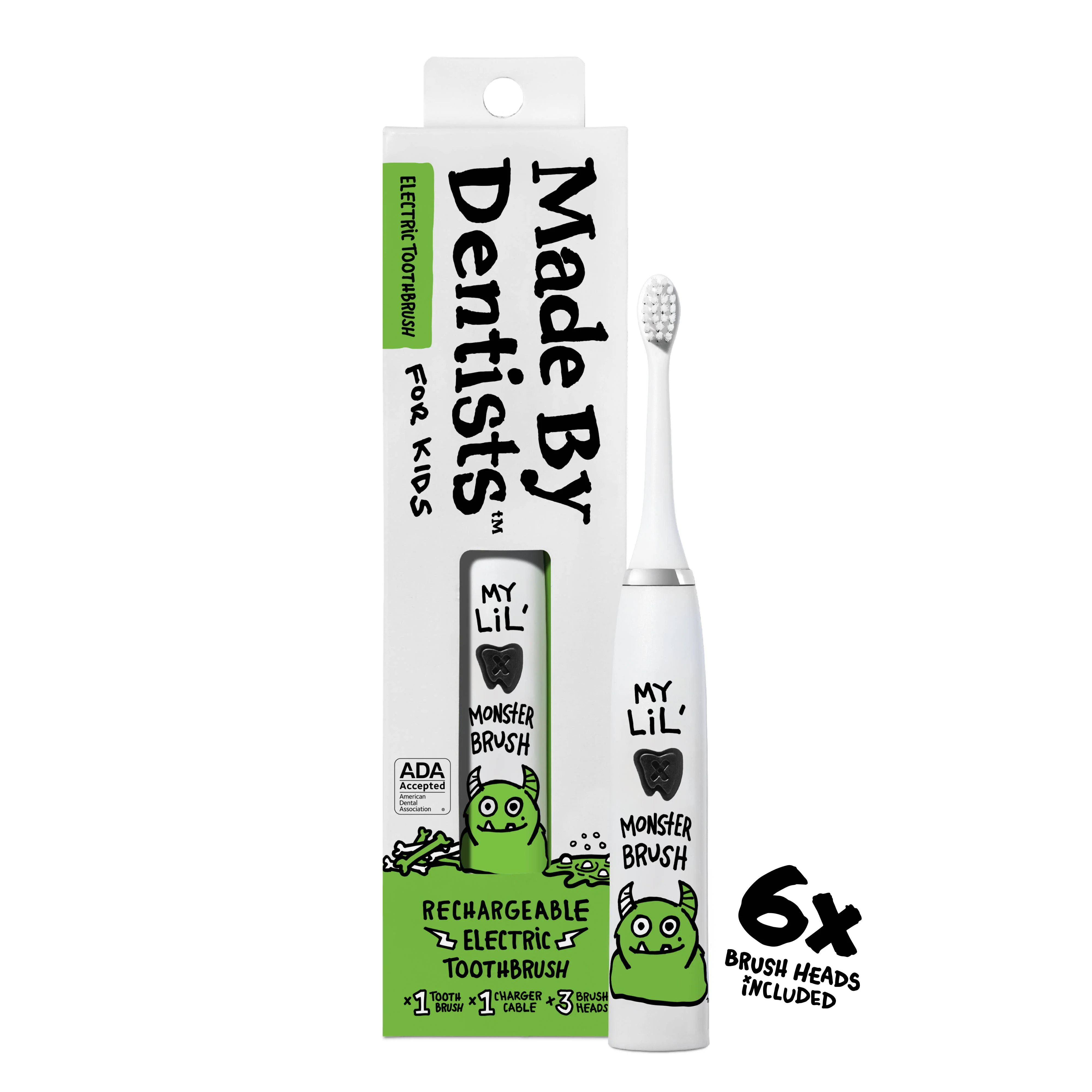 Kids Rechargeable Electric Toothbrush - Monster | Made By Dentists
