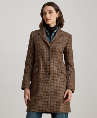 Lauren Ralph Lauren Women's Single-Breasted Walker Coat - Legacy Check | Macy's