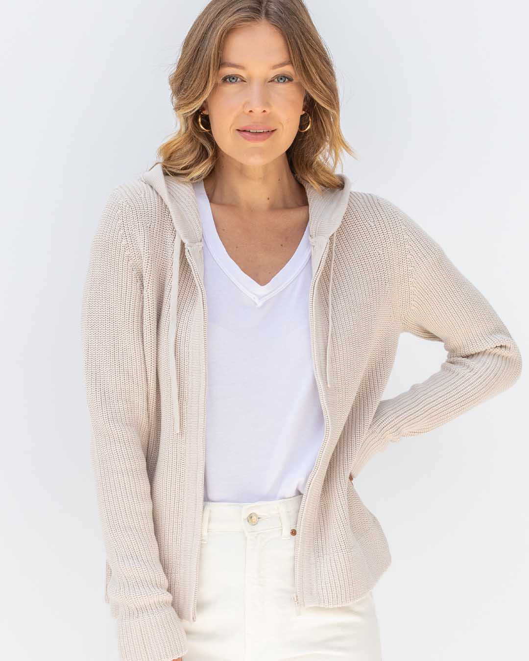 Cotton Fisherman Hoodie | Pura Cashmere