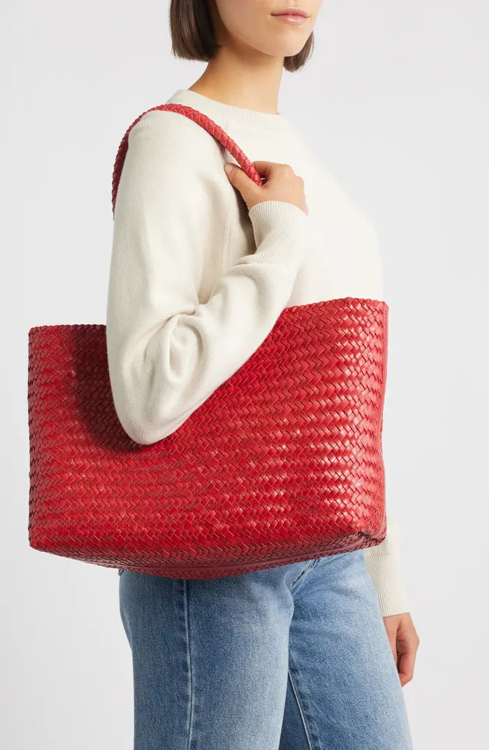 Handwoven Leather Tote | Nordstrom