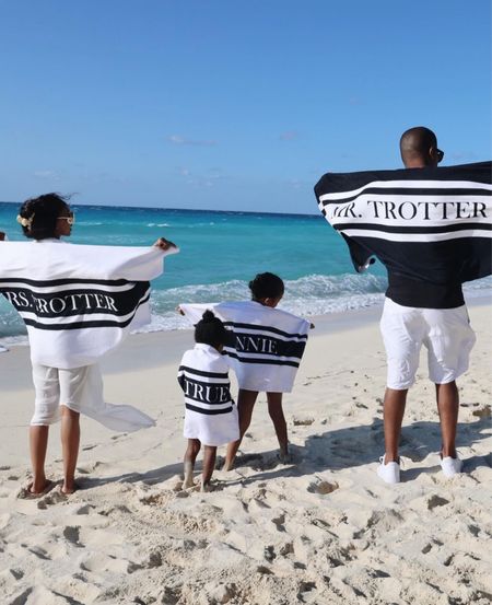 We had custom towels for the beach! Perfect for the entire family.

#LTKtravel #LTKkids #LTKfamily