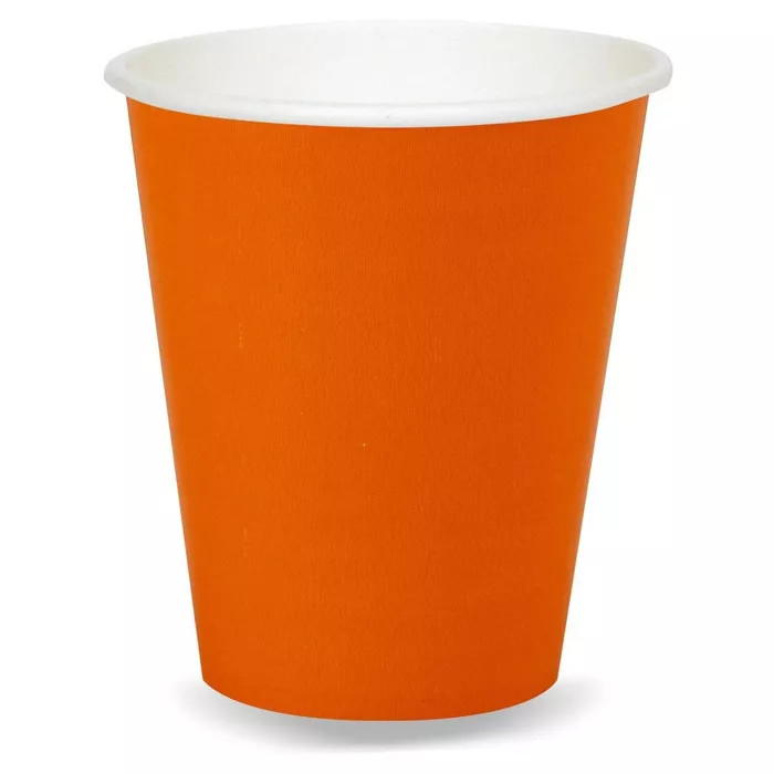 24ct 9 Oz. Cups - Orange | Target