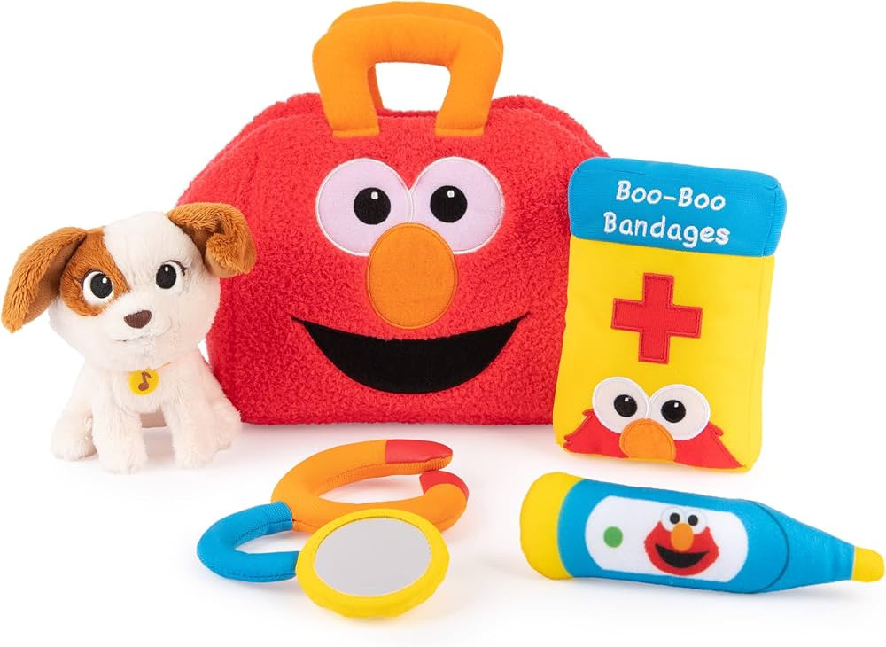 GUND Sesame Street Official Furry Friends Forever Elmo & Tango Checkup Playset, Premium Plush Sen... | Amazon (US)