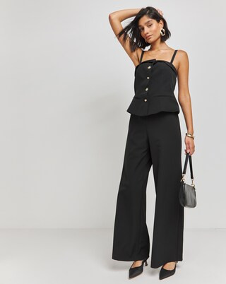 Black Tailored Jumpsuit | Simply Be (UK)