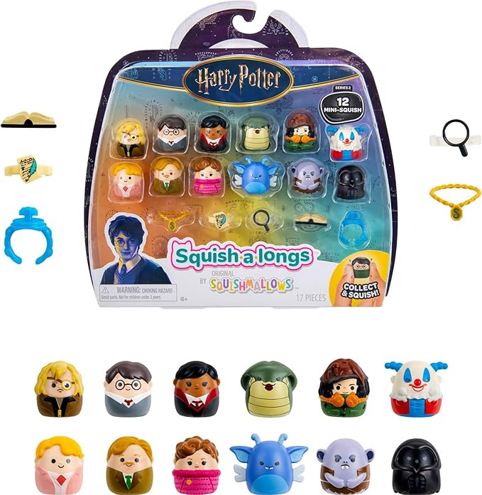 Squish-a-longs “Harry Potter” Mini-Squish + Accessory 12-Pack – Defense Against The Dark Ar... | Amazon (US)
