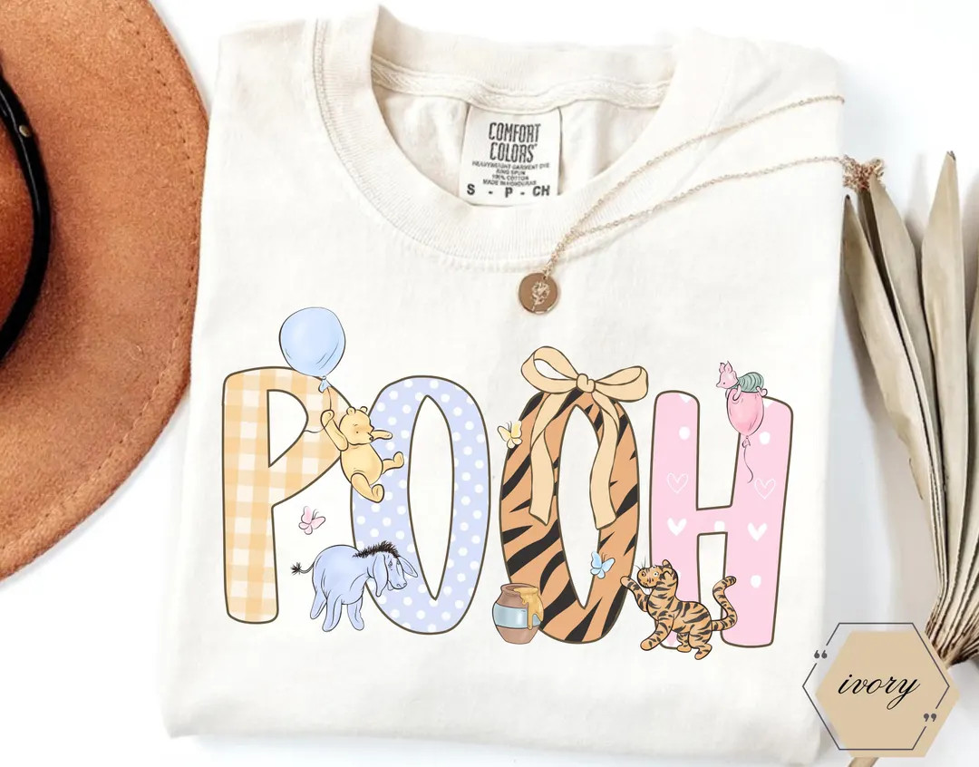 Winnie-the-pooh Shirt, Comfort Colors Pooh Shirt, Classic Pooh Shirt - Etsy | Etsy (US)