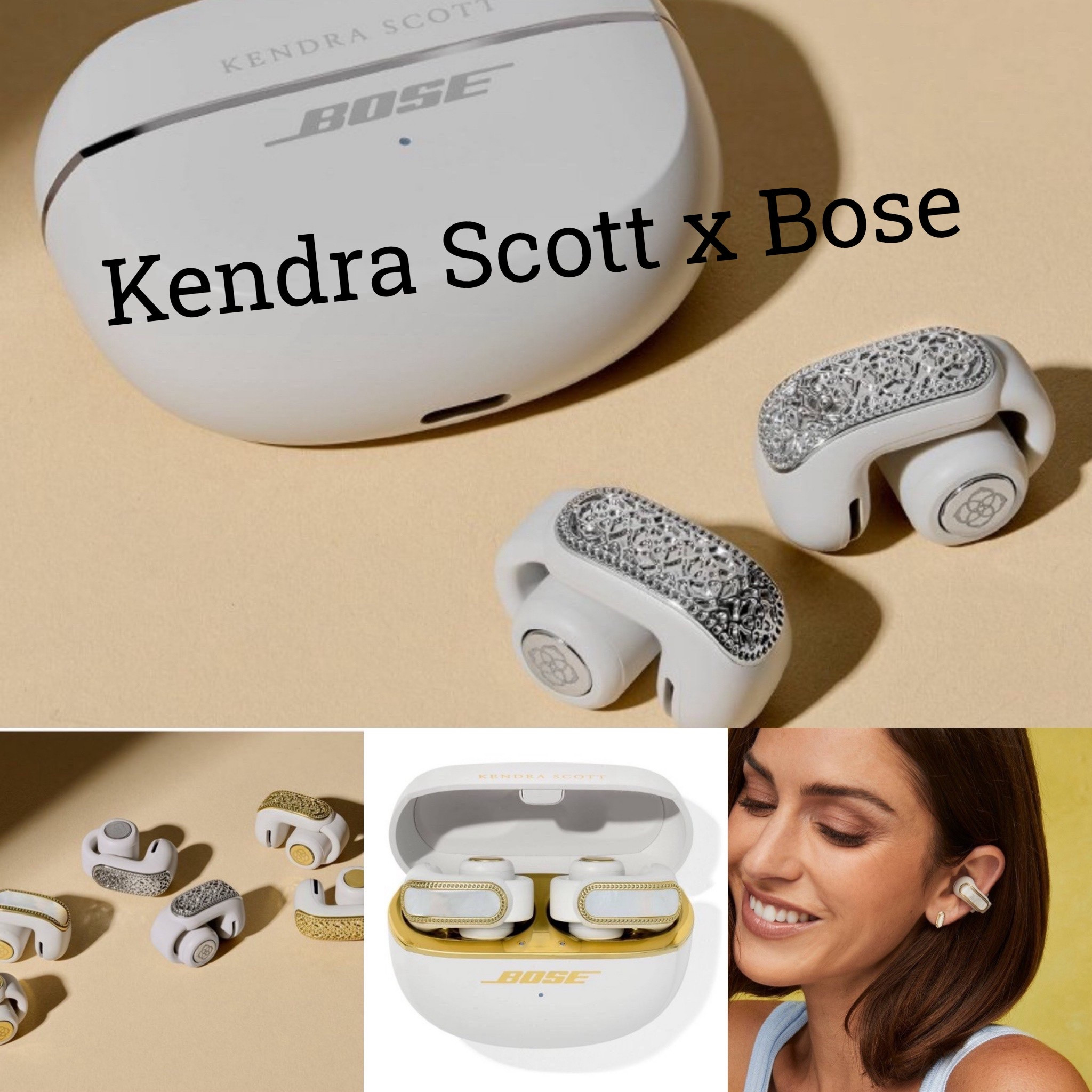 Super stylish earbuds from a collaboration between Kendra Scott and Bose. 

#LTKStyleTip