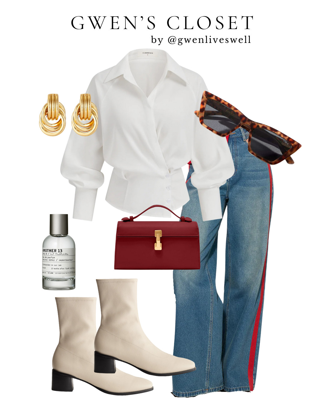 This look is a great example of how a few well-chosen pieces can make an outfit feel instantly elevated. The @Commense blouse is soft, flattering, and beautifully structured, giving that effortless polished look without feeling too formal. Paired with statement denim for a modern edge, then styled with classic accessories to keep everything balanced and wearable. It’s an easy outfit that works for day but still feels special.
Everything else is linked ❤️

#commense #lelabo

 

#LTKOver40 #LTKootd #LTKgrwm