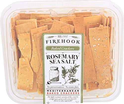 Firehook Rosemary Sea Salt Crackers – Artisan Baked, Craveably Crunchy, Infused with Delicate R... | Amazon (US)