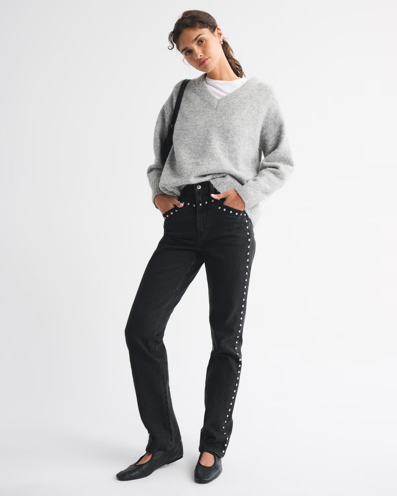 Mid Rise 90s Straight Jean | Abercrombie & Fitch (US)