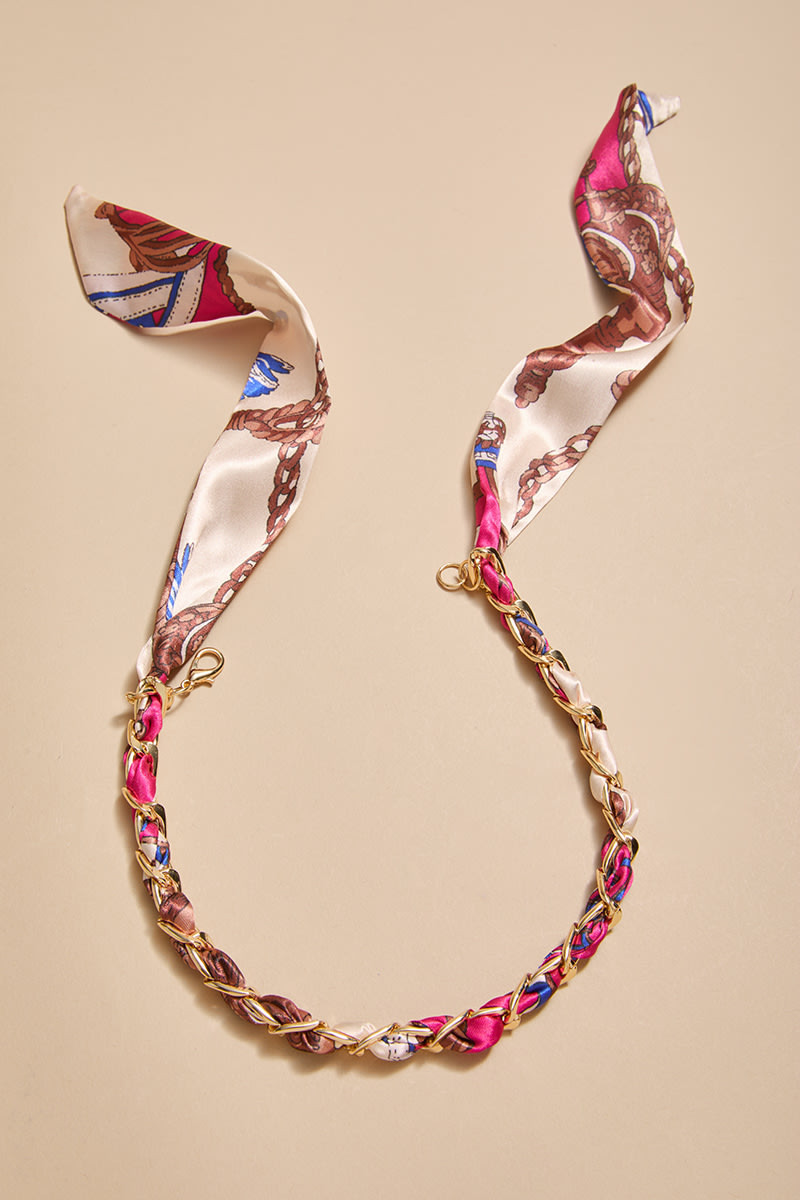 Charlotte Scarf Chain Necklace | Francesca's
